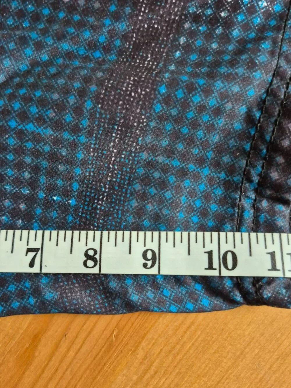 DRIPT Men's Swim Board Shorts Black Blue Drawstring Size 40(30)